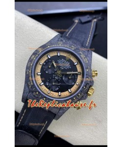 Rolex Cosmograph Daytona DiW CREAM INVERT GOLD Edition Montre réplique en fibre de carbone 