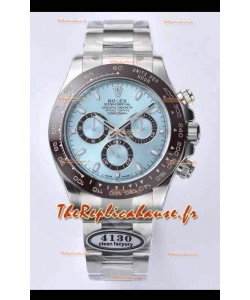 Rolex Cosmograph Daytona ICE Cadran bleu Mouvement original Cal.4130 - Montre en acier 904L