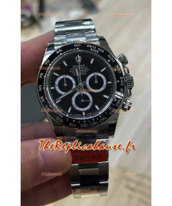 Rolex Cosmograph Daytona M126500LN Cadran noir Mouvement original Cal.4131 - Montre en acier 904L