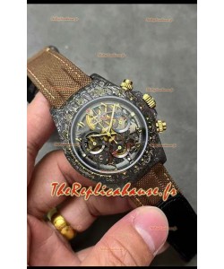 Rolex Cosmograph Daytona "La Montoya" Skeleton Edition Montre en fibre de carbone - Mouvement Cal.4130 