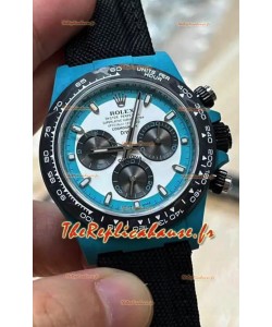 Rolex Cosmograph Daytona DiW CELESTE INVERT Edition Montre en fibre de carbone - Mouvement Cal.4130 