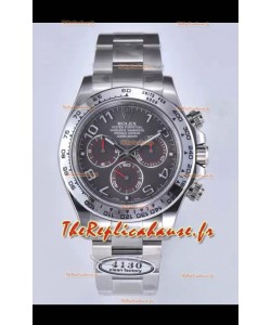 Rolex Cosmograph Daytona M116519 Mouvement original Cal.4130 - Montre en acier 904L Cadran gris