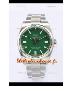 Rolex Oyster Perpetual REF#126000 36MM Mouvement suisse Réplique Suisse Cadran vert Acier 904L Miroir 1:1 