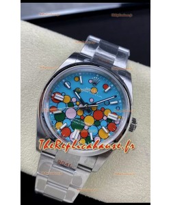 Montre Rolex Oyster Perpetual REF# 124300 Cadran de célébration en 36MM ETA 3230 Mouvement Automatique