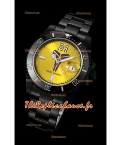 Montre Rolex Submariner Suisse Edition Kobe Bryant Réplique Suisse Montre dans un boîtier avec revêtement PVD