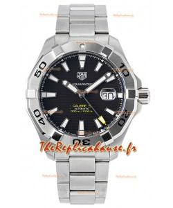 Tag Heuer Aquaracer Calibre 5 Réplique montre 1:1 Cadran noir 904L acier 44MM