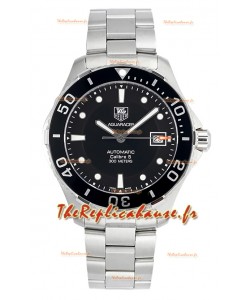 Tag Heuer Aquaracer Calibre 5 Réplique de Montre 1:1 Cadran Noir 904L Acier 41MM