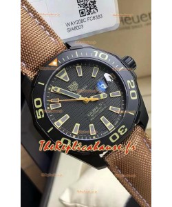 Tag Heuer Aquaracer Calibre 5 Revêtement DLC avec lunette céramique Réplique Suisse 41MM