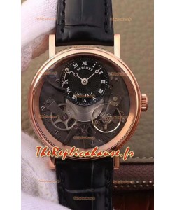 Montre Breguet Tradition 7057BR/R9/9W6 Or Rose Double Tourbillon Réplique Suisse