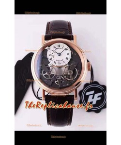 Montre Breguet Tradition 7057BR/R9/9W6 Or Rose Double Tourbillon Réplique Suisse