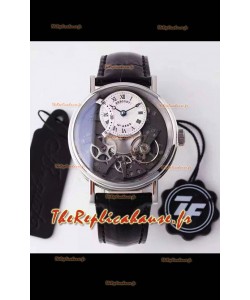 Montre Breguet Tradition 7057BR/R9/9W6 Boîtier acier Double Tourbillon Réplique Suisse