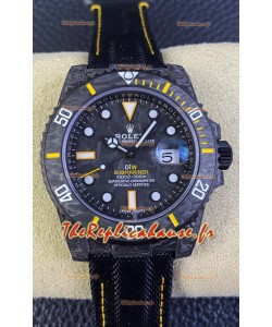 Réplique Suisse de la montre Rolex Submariner DiW Carbon Fiber Edition - Réplique Miroir 1:1