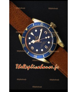 Montre Tudor Heritage Bronze Black Bay Blue Bucherer Suisse Édition Limitée Répliquée à l’identique 1:1