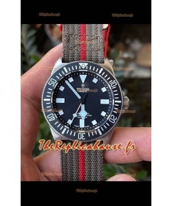 Tudor Pelagos FXD 904L Acier inoxydable Montre réplique 1:1 avec bracelet Nato 
