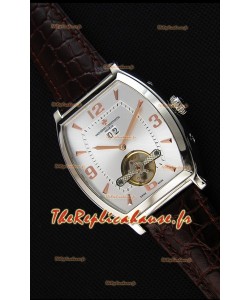 Montre Vacheron Constantin Malte Tourbillon Japonaise à Cadran Blanc acier Réplique