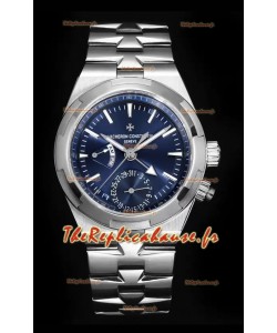 Vacheron Constantin Overseas Dual Time Miroir 1:1 Suisse Réplique Montre cadran bleu 