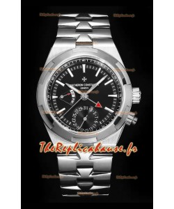 Vacheron Constantin Overseas Dual Time Miroir 1:1 Swiss Replique Watch avec cadran noir 