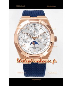Vacheron Constantin Overseas Quantième Perpétuel Cadran Acier Ultra Fin Boîtier Or Rose Réplique