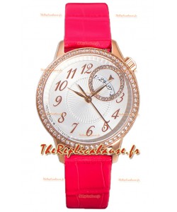 Vacheron Constantin Egerie Muse Boîtier Or Rose Cadran Blanc Réplique Suisse