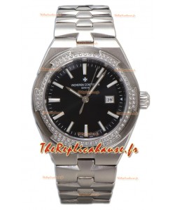 Vacheron Constantin Overseas Acier Boîtier Cadran Noir 35MM Montre Suisse Réplique