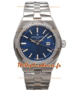Vacheron Constantin Overseas Acier Boîtier Cadran Bleu 35MM Montre Suisse Réplique 