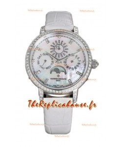 Vacheron Constantin Traditionelle Quantième Perpétuel Plaqué Or Blanc Ultra Fin