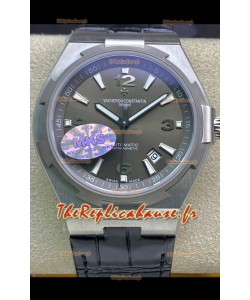 Vacheron Constantin Overseas Réplique Suisse Miroir 1:1 Cadran Gris - Bracelet Cuir