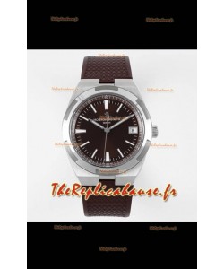 Vacheron Constantin Overseas Montre réplique miroir suisse 1:1 cadran marron - bracelet caoutchouc
