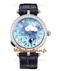 Van Cleef & Arpels Donde Des Papillons Boîte acier inoxydable Réplique de montre mouvement suisse 