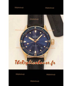 Montre Blancpain Fifty Fathoms BATHYSCAPHE Edition Or Rose Réplique Suisse 1:1 