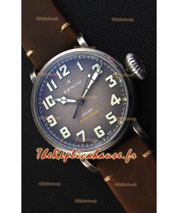 Montre Zenith Pilot Type 20 Extra 45 mm Cadran Gris Special Répliquée à l’identique 1:1
