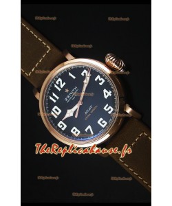 Zenith Pilot Type 20 Extra Edition Spéciale Or Rose Suisse 1:1 Reproduction de Montre Miroir