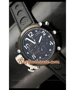 U-Boat Flightdeck Rattrapante Japanese automatic Montre avec Boîtier de PVD