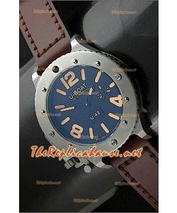 U Boat U-42 Diver Staenless l'acier Montre Suisse - Orange Markers